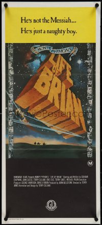 4b0395 LIFE OF BRIAN Aust daybill 1979 Monty Python, Graham Chapman in the title role!