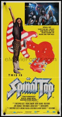 4b0425 THIS IS SPINAL TAP Aust daybill 1985 Rob Reiner rock & roll cult classic, different image!