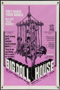 4b0836 BIG DOLL HOUSE 1sh 1971 artwork of Pam Grier whose body was caged, but not her desires!