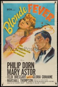 4b0843 BLONDE FEVER 1sh 1944 introducing Gloria Grahame, who is gorgeous & dangerous!