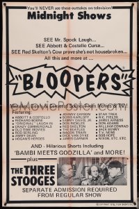 4b0846 BLOOPERS 1sh 1978 see Mr. Spock laugh, see Abbot & Costello curse, Bambi Meets Godzilla!