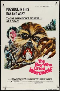 4b0851 BOY WHO CRIED WEREWOLF 1sh 1973 Kerwin Mathews, those who didn't believe... are dead!