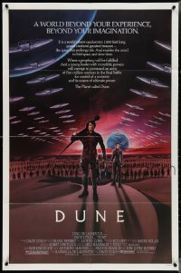 4b0900 DUNE 1sh 1984 David Lynch, art of MacLachlan & Young on Arrakis with Fremen warriors!