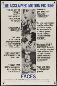 4b0920 FACES 1sh 1968 John Cassavetes cult classic, Gena Rowlands, Seymour Cassel!