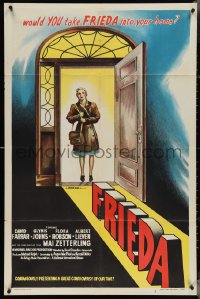 4b0935 FRIEDA 1sh 1947 Mai Zetterling, Basil Dearden, would you take Frieda into your home?