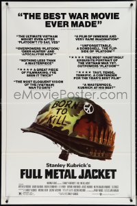 4b0937 FULL METAL JACKET 1sh 1987 Stanley Kubrick Vietnam War movie, Philip Castle art!