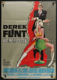 4b0303 IN LIKE FLINT German 1967 secret agent James Coburn & Jean Hale by Klaus Rutters!