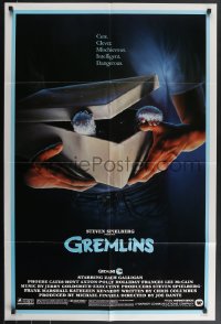 4b0954 GREMLINS 1sh 1984 cute, clever, mischievous, dangerous, Joe Dante Christmas horror comedy!