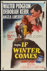 4b0979 IF WINTER COMES 1sh 1948 Walter Pidgeon, Deborah Kerr, Angela Lansbury, Janet Leigh