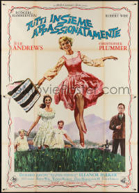 4b0011 SOUND OF MUSIC white style Italian 2p 1965 Julie Andrews & top cast in the hills!