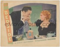 4b0499 BEDSIDE LC 1934 doctor Warren William seducing pretty Kathryn Sergava in dressing room, rare!