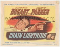 4b0446 CHAIN LIGHTNING TC 1949 great image of military test pilot Humphrey Bogart & Eleanor Parker!