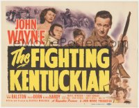 4b0453 FIGHTING KENTUCKIAN TC 1949 rougher, tougher & more romantic John Wayne, Vera Ralston!