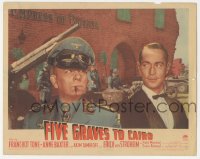 4b0551 FIVE GRAVES TO CAIRO LC #6 1943 Billy Wilder, best c/u of Erich von Stroheim & Franchot Tone!