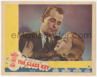 4b0560 GLASS KEY LC 1942 wonderful close up of Alan Ladd with beautiful Veronica Lake in his arms!