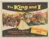 4b0464 KING & I TC 1956 Deborah Kerr & Yul Brynner in Rodgers & Hammerstein's musical, Hooks art!