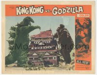 4b0585 KING KONG VS. GODZILLA LC #4 1963 special fx image of the 2 mightiest monsters battling!