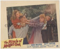 4b0599 MIRACLE OF MORGAN'S CREEK LC 1943 Preston Sturges, Betty Hutton, Bracken, Lynn, Demarest!