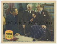 4b0603 MR MOTO TAKES A VACATION LC 1939 Asian Peter Lorre stares in disbelief at Lionel Atwill!