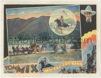 4b0608 MY PAL THE KING LC 1932 great images of Tom Mix & Tony the Wonder Horse + stagecoach chase!