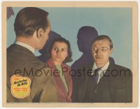 4b0612 MYSTERIOUS MR MOTO LC 1938 Asian Peter Lorre & Mary Maguire stare at Wilcoxon, ultra rare!