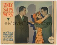 4b0620 ONLY SAPS WORK LC 1930 Lawler is jealous of Richard Arlen & pretty Mary Brian, very rare!