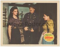 4b0621 OUTLAW LC 1941 young Jane Russell with Joe Sawyer & Mimi Aguglia, from aborted 1st release!