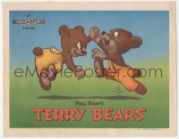 4b0666 TERRY-TOON LC #4 1946 great cartoon image of Paul Terry's Terry Bears dancing happily!