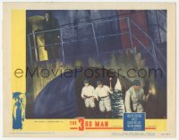 4b0668 THIRD MAN LC #5 1949 frightened Orson Welles hides in sewer as police search for him!