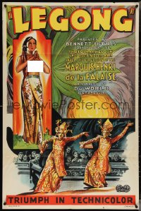 4b1005 LEGONG 1sh 1935 art of sexy near-naked actual Bali native girl, ultra rare first release!