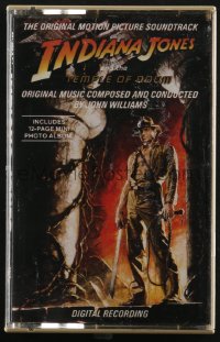 4b1265 INDIANA JONES & THE TEMPLE OF DOOM soundtrack cassette 1984 original music from the movie!