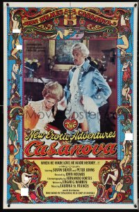 4b1064 NEW EROTIC ADVENTURES OF CASANOVA 1sh 1977 when John Holmes made love, he made history!