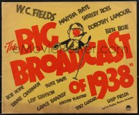 4b0146 BIG BROADCAST OF 1938 pressbook 1938 W.C. Fields, Lamour, Bob Hope, includes herald, rare!