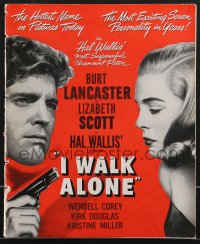 4b0151 I WALK ALONE pressbook 1948 ruthless Burt Lancaster & sexy dame Lizabeth Scott, very rare!