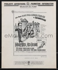 4b0152 MUNSTER GO HOME pressbook 1966 Fred Gwynne, Yvonne De Carlo, Al Lewis, Butch Patrick, Watson!