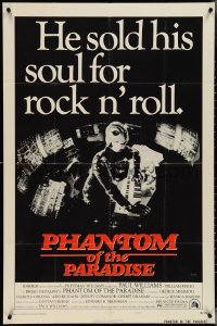 4b1086 PHANTOM OF THE PARADISE style B 1sh 1974 Brian De Palma, he sold his soul for rock & roll!