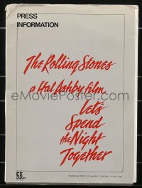 4b0267 LET'S SPEND THE NIGHT TOGETHER presskit w/ 8 stills 1983 Mick Jagger & Rolling Stones, rare!