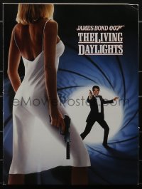 4b0268 LIVING DAYLIGHTS presskit w/ 3 stills 1987 Dalton as James Bond & sexy Maryam d'Abo, rare!