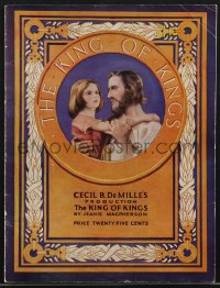 4b0186 KING OF KINGS souvenir program book 1927 Cecil B. DeMille epic, art of Mark & blind girl!