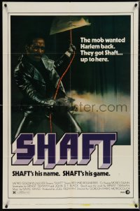 4b1128 SHAFT 1sh 1971 classic image of Richard Roundtree, hotter than Bond, cooler than Bullitt