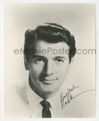 4b1254 ROCK HUDSON signed 8x10 REPRO photo 1976 wonderful head & shoulders smiling portrait!