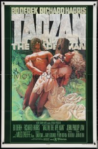 4b1179 TARZAN THE APE MAN advance 1sh 1981 art of sexy Bo Derek & O'Keeffe by James H. Michaelson!