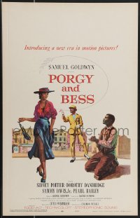 4b0109 PORGY & BESS WC 1959 art of Sidney Poitier, Dorothy Dandridge & Sammy Davis Jr.!