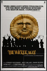 4b1222 WICKER MAN 1sh R1980 Christopher Lee, Britt Ekland, cult horror classic!