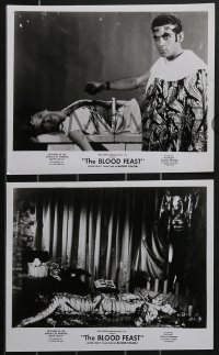 4b1376 BLOOD FEAST 13 8x10 stills 1963 Herschell Gordon Lewis classic, great gory horror images!