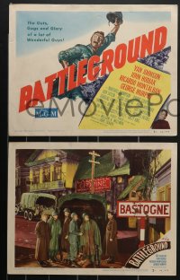 4b0706 BATTLEGROUND 8 LCs 1949 directed by William Wellman, images of WWII soldier Van Johnson!