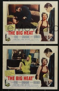 4b0763 BIG HEAT 3 LCs 1953 great images of Glenn Ford & sexy Gloria Grahame, Fritz Lang noir!