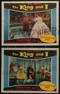 4b0743 KING & I 6 LCs 1956 Deborah Kerr & Yul Brynner in Rodgers & Hammerstein's musical!