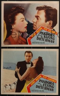 4b0739 PANDORA & THE FLYING DUTCHMAN 7 LCs 1951 great images of James Mason & sexy Ava Gardner!