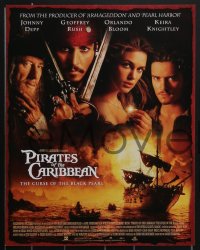 4b0697 PIRATES OF THE CARIBBEAN 14 LCs 2003 Johnny Depp as Jack Sparrow, Keira Knightley, Bloom!